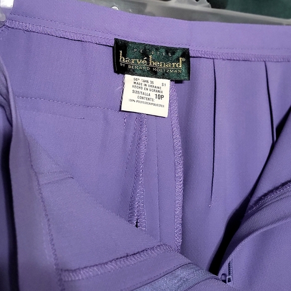 Vintage Harvé Benard Lilac Trousers- Sz 10P - Picture 3 of 3
